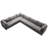 Ensoll Velvet L-Shaped Sectional Reversible-1107806481