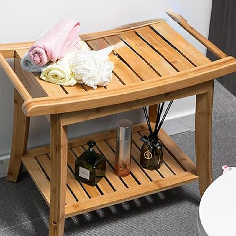 Shower Caddies Redmon Genuine Teak Corner Shower Bench Redmon Teak