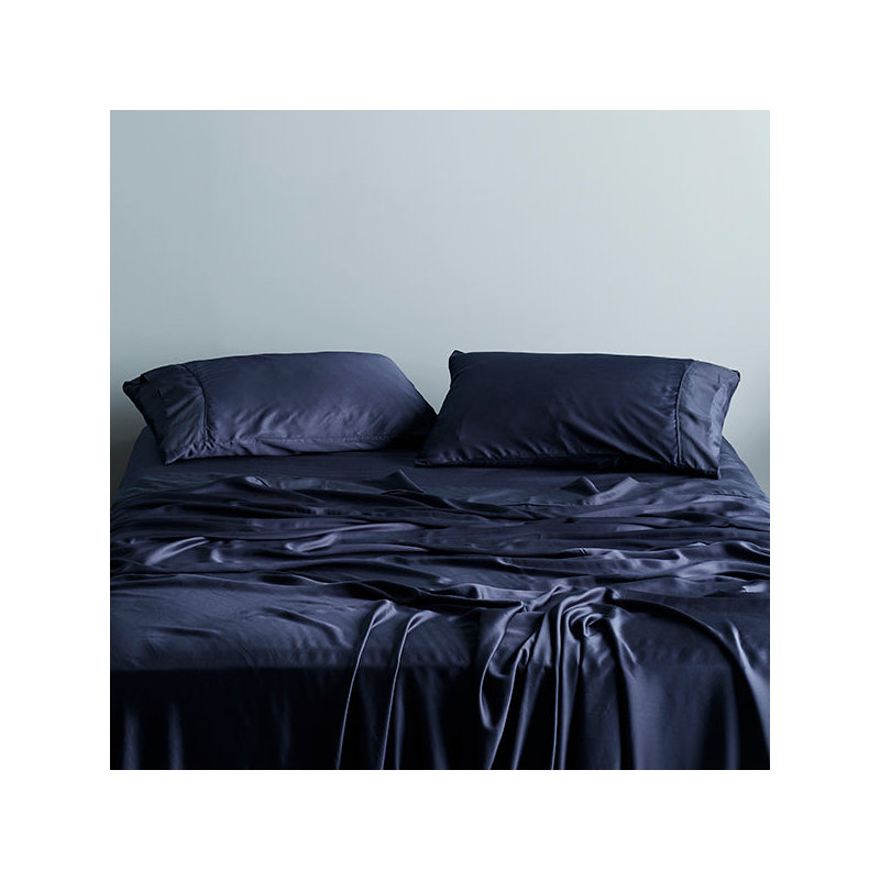 Taie d'oreiller en satin Signature, Lit très grand ‑ deux taies d'oreiller pour tai, Pierre