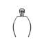 Lighting, 26"H, Table Lamp, Black Ceramic, Ivory / Cream Shade, Contemporary-1159115488