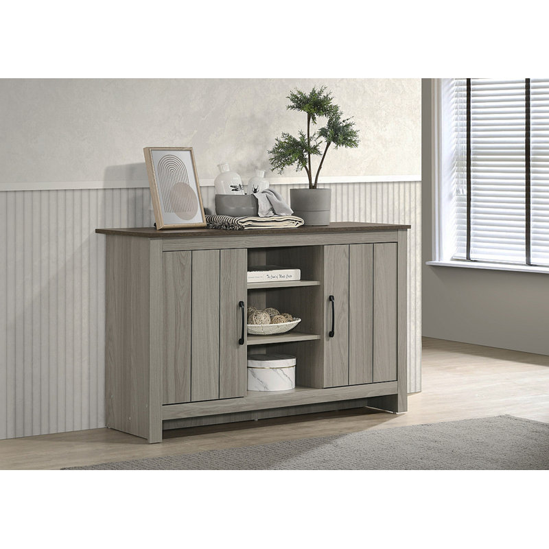 Nyla 47"W Gray Oak Console Table