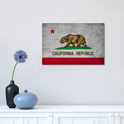 California State Flag - Wrapped Canvas Print
