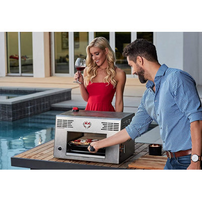 Schwank® 1500°F Portable Infrared Grill with Dual Burners