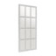 Miroir mural en bois blanc