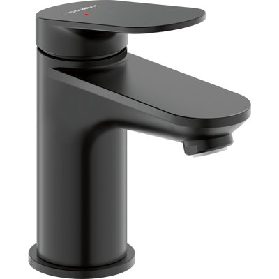 No.1 Single Hole 1 Handle 5-3/8 Tall Bathroom Sink Faucet (with drain assembly)