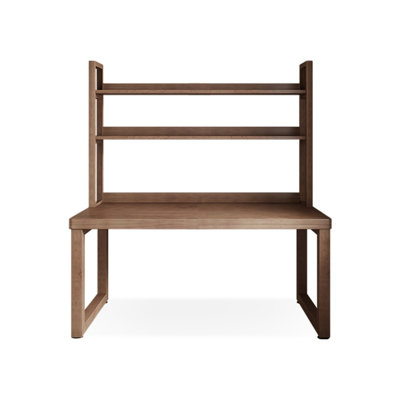 Bureaux rectangulaires en bois massif noyer clair