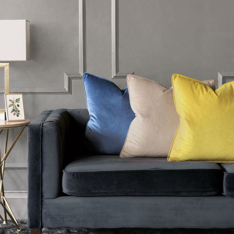 Vesper Square Pillow Cover & Insert, Beige