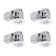 Dhima 3.75'' 3000K 5.5 Watt Dimmable Air-Tight IC Rated Recessed Lighting Kit