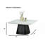 Table basse carrée de style contemporain