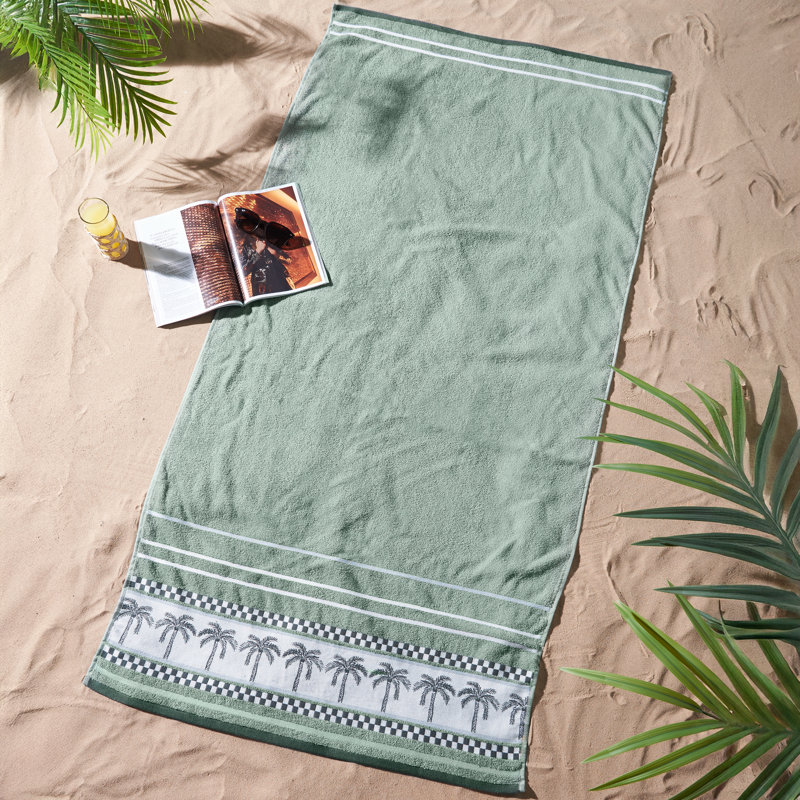 Palm Trees Cotton Extra Large Beach Towel