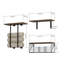 Floating Shelves with Wire Storage Basket-1468866430