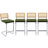 Marlow Upholstered 26" Velvet Counter Stool With Rattan Cane Back And Metal Frame-584333008-595419762-589575767