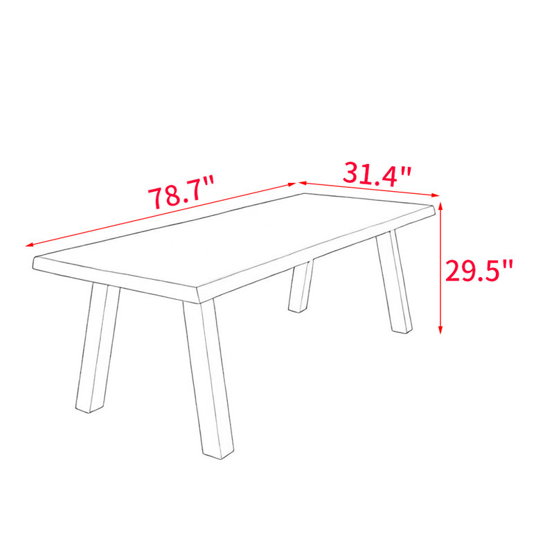Solay, 29.5"H x 78.7"L x 31.4"W