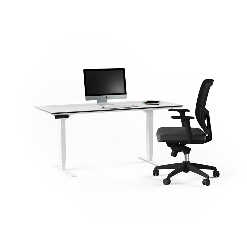 Centro Height Adjustable Computer Desk, 24.75" H x 66" W x 30" D