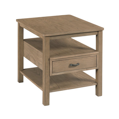 Rectangular Drawer End Table-deep
