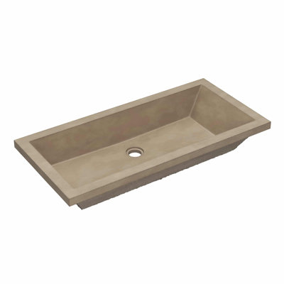 Arcata 30" Undermount Concrete Trough Bathroom Sink