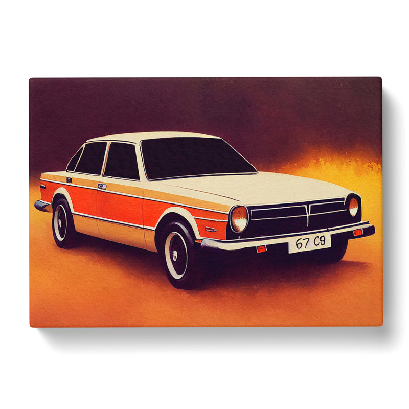 Classic Car - Wrapped Canvas, 35cm H x 50cm W x 3cm D