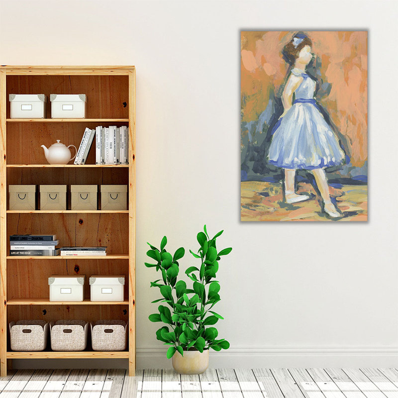Colorful Dancer I - reproduction d'art sur toile, H 30 po x l 20 po