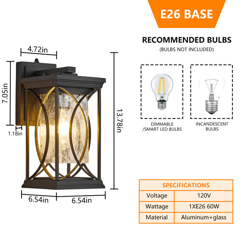 Luminaire d'extérieur d'extérieur Dusk to Dawn