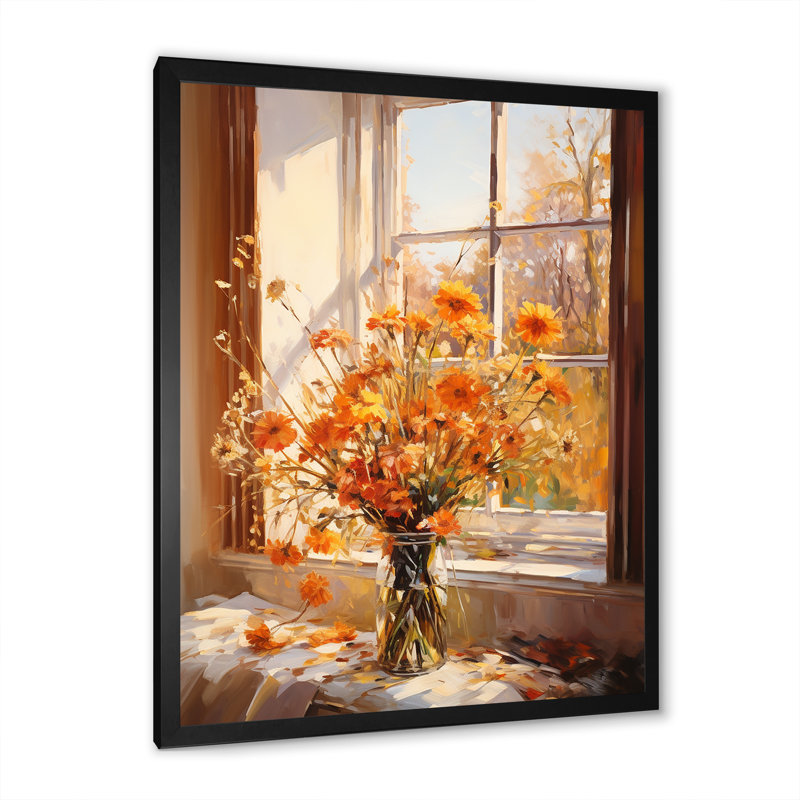 Meadow Windows View 1 - Meadow, art mural, H 32 po x l 24 po x P 1 po, Cadre simple noir