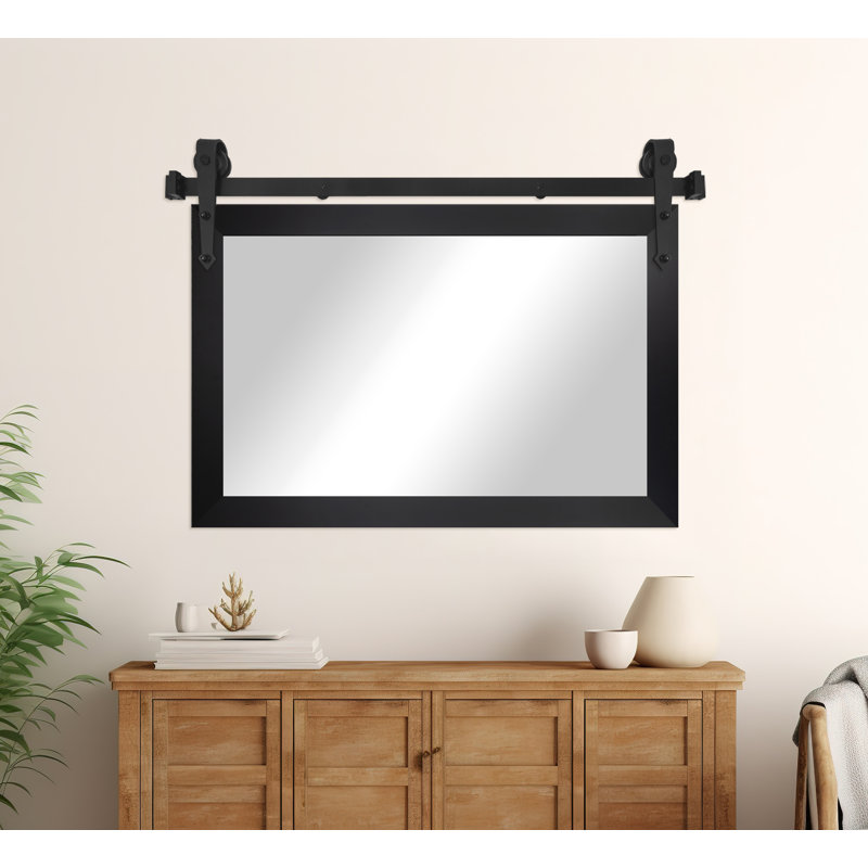 Miroir Masaichi, 24 po x 33 po, Noir