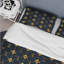 Ensemble de housse de couette transitionnel bleu marine et diamant-109160968