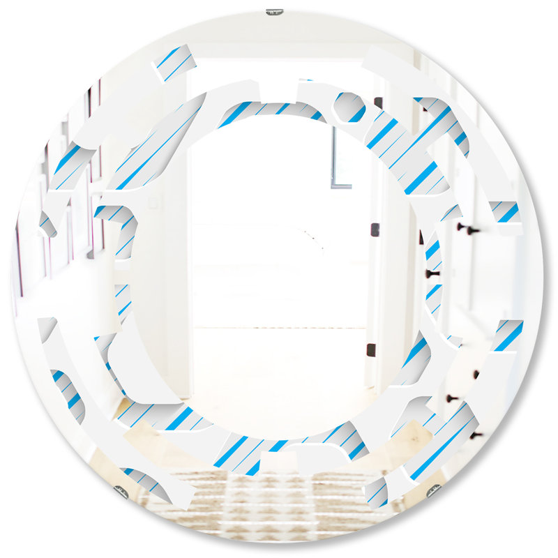 Miroir mural sans cadre 3d à motif spatial, H 31,5 po x l po