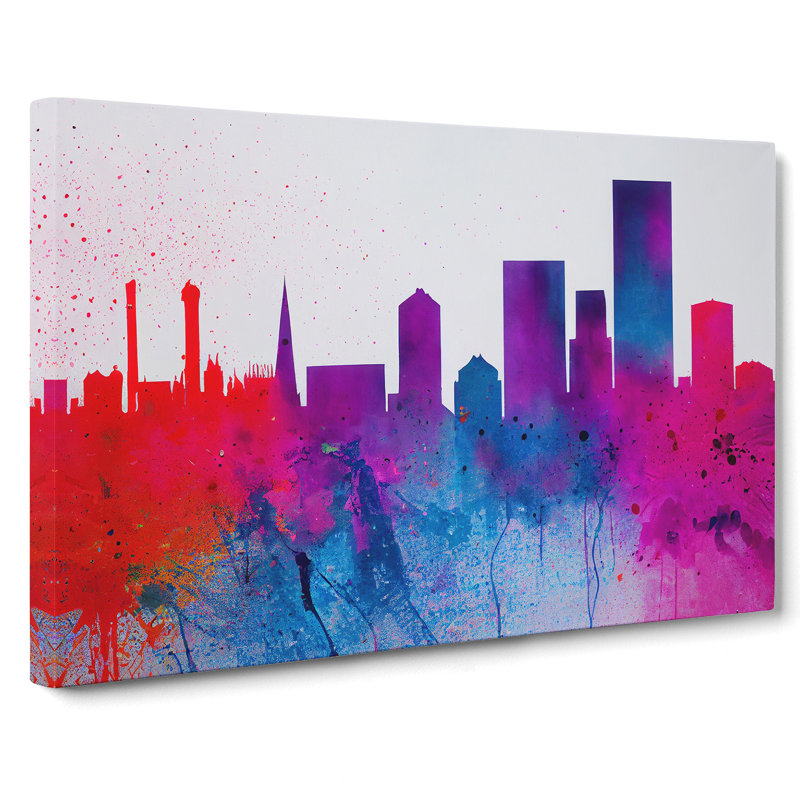 Skyscraper Skyline Vol.1 - Wrapped Canvas, 35cm H x 50cm W x 3cm D