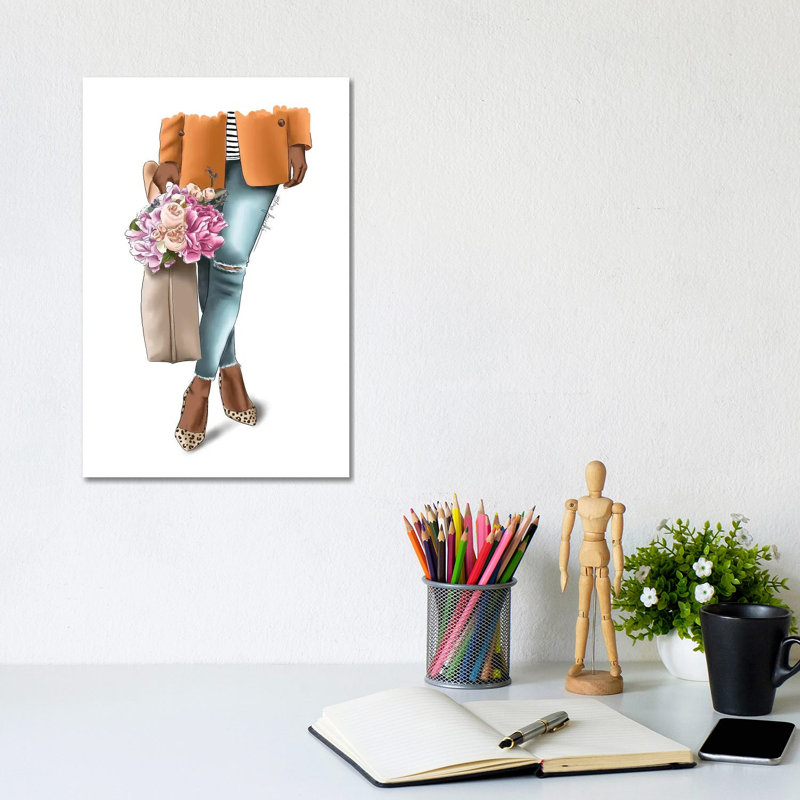 Outfit Goals by Elza Fouche - Painting on Canvas, Wrapped Canvas, 30.48cm H x 20.32cm W x 1.91cm D