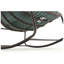 Fauteuil à bascule ovale surdimensionné en acier et osier Hifine l 37,2 po x P 43,7 po x H 31,5 po