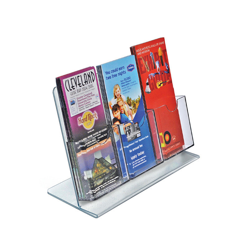 Three-Pocket Slant-Back Brochure Holder, 2-Pack