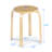 Altonia 18 Inch Stackable Bentwood Dining Chairs with Round Top,Set of 4-1311081689