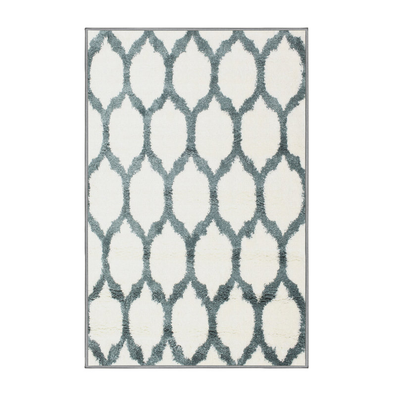 Geometric Indoor Rug, Rectangle 5' x 7'