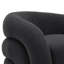 Fauteuil demi-tonneau pivotant rembourré Aunna-249351917