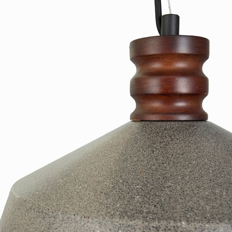 Vaasa 1 - Light Dome Pendant, Black, Sandstone Black