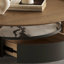 Table basse avec plateau en verre trempé
