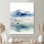 «Serene Landscape With Misty Mountains Fishing - Mountains Wall Art For Living, Blue Landscape», reproduction d'art sur toile