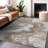 Machine Washable Indoor/Outdoor Cinead ACN1706 Taupe Rug-104708166