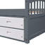 Lit plateforme simple en bois massif avec 6 tiroirs