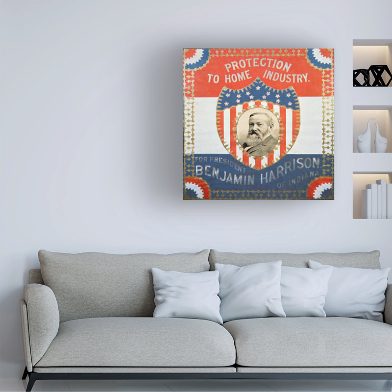 «American School Republican Election», affiche sur toile, 1888, H 14 po x l 14 po