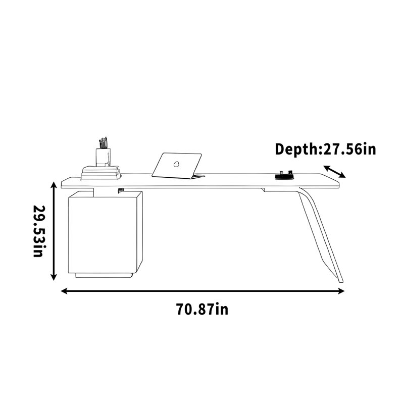 Bedford, 29.53" H x 70.87" W x 27.56" D