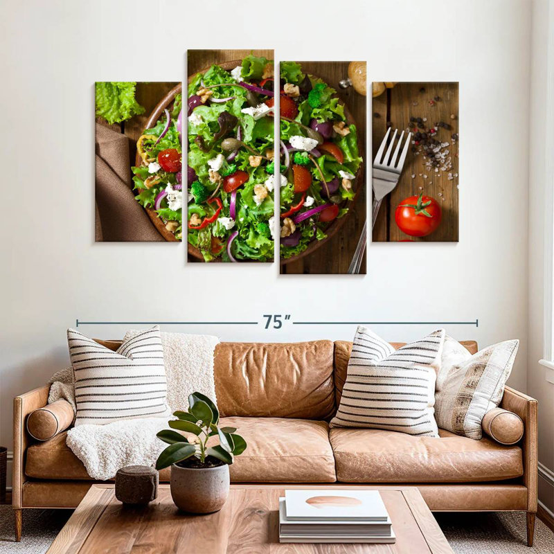 Laitue Yarlin et salade de radicchio, H 42 po x l 68 po