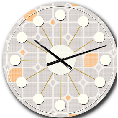 Horloge murale rétro Mid-Century