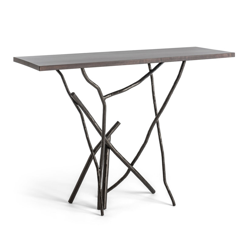 Brindille 46" Console Table, Espresso, Dark Smoke