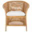 Fauteuil Adlynn en brun