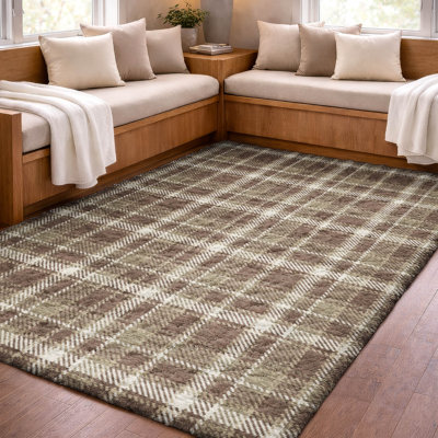 Tapis à carreaux de qualité supérieure lavable à la machine Dream Shag ADS563