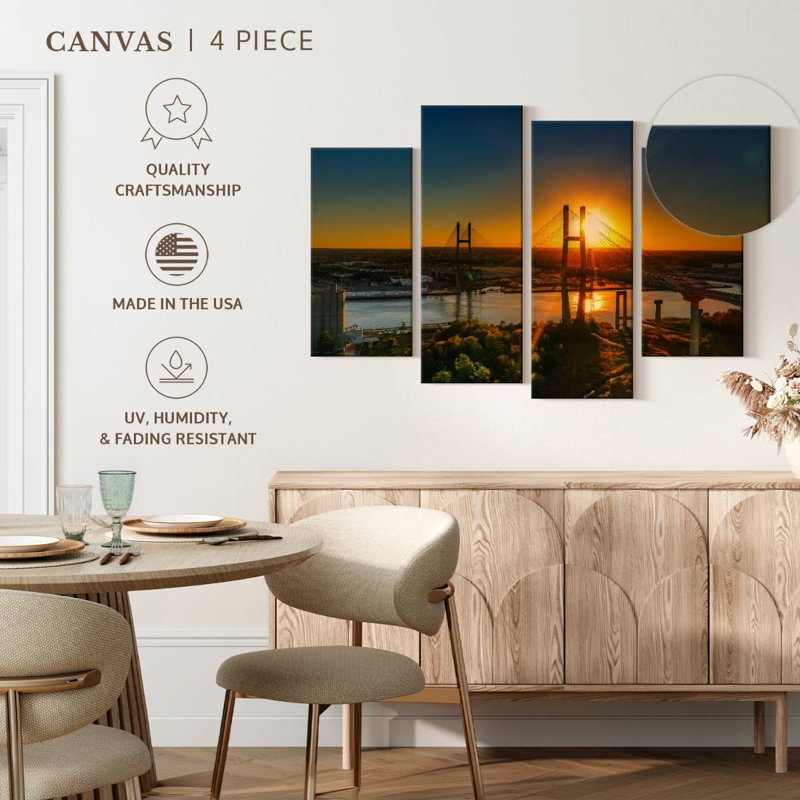 Lilie Talmadge Memorial Bridge, 54" H x 84" W