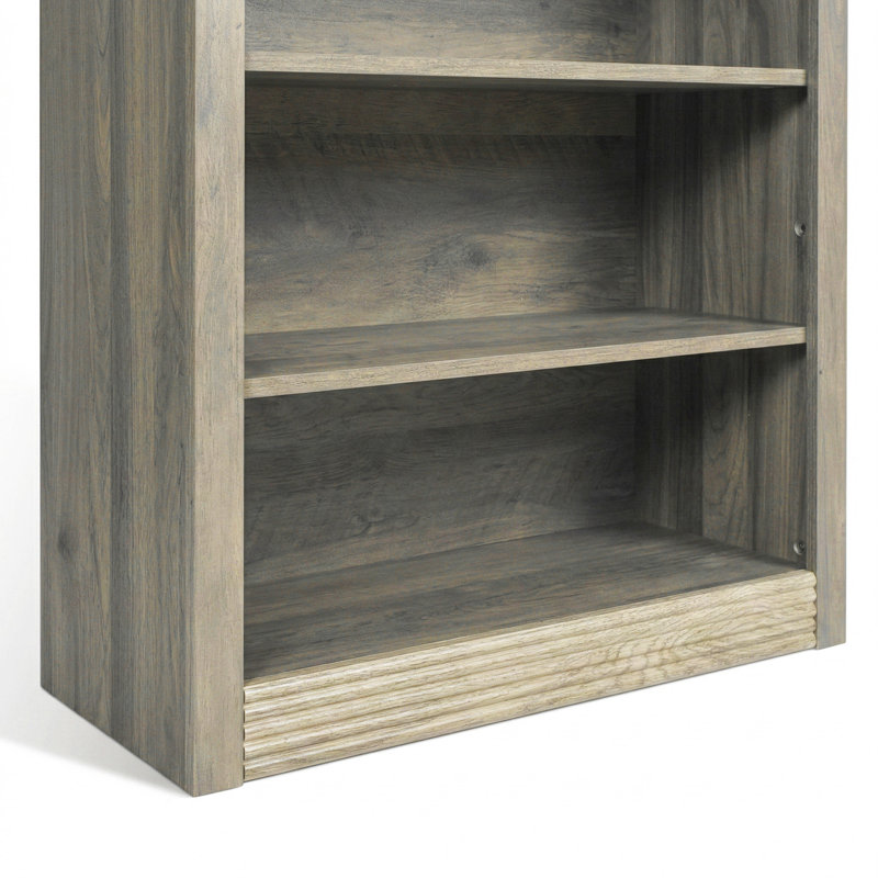 47.6" Small Bookcase Arched Bookshelf, Grey