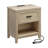 21.3'' W 1-drawer Nightstand With Open Shelf, End Table With Charging Station