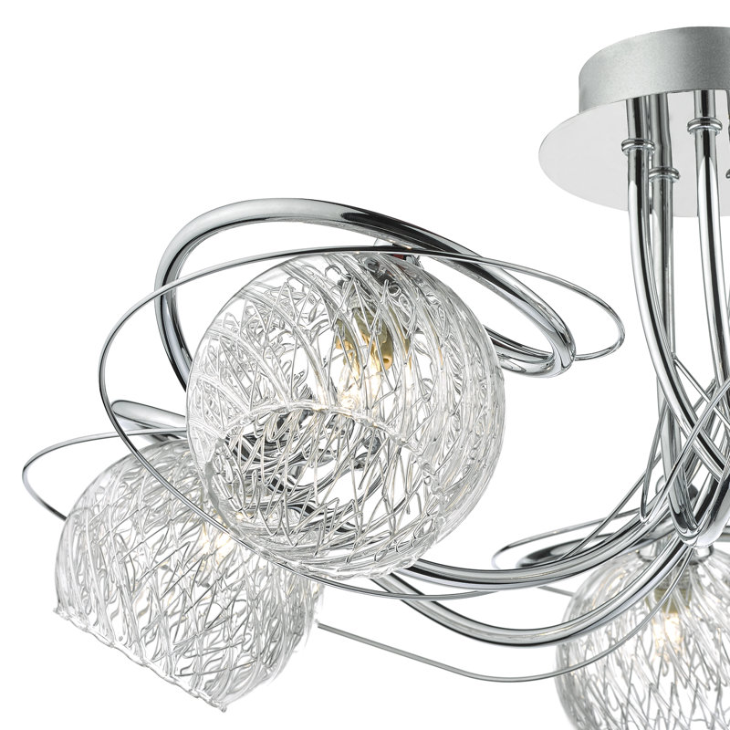 Glass Semi Flush Mount
